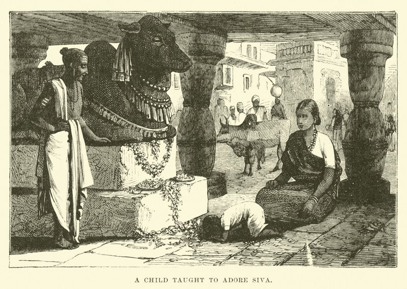 Un enfant appris à adorer Shiva - English School