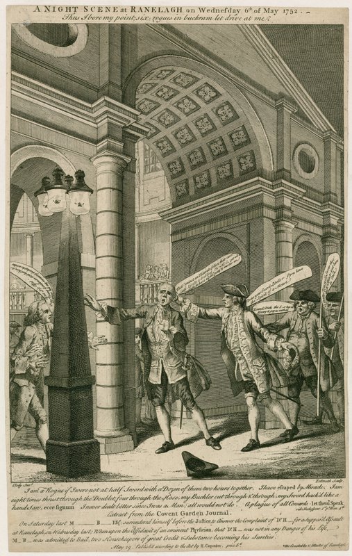 Scène nocturne à Ranelagh, Londres, le 6 mai 1752 - English School