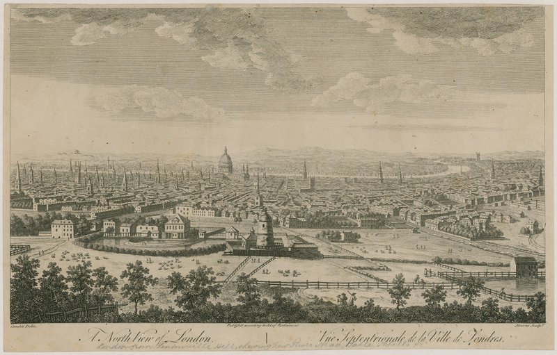 Vue nord de Londres. Depuis Pentonville Hill - English School