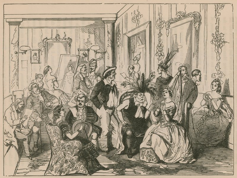 Une loge de théâtre - English School