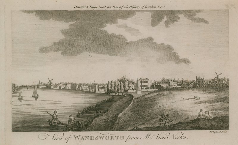 Vue de Wandsworth depuis M. Van Necks - English School