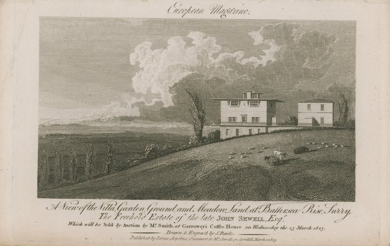 Vue de la propriété en pleine propriété du défunt John Sewell - English School