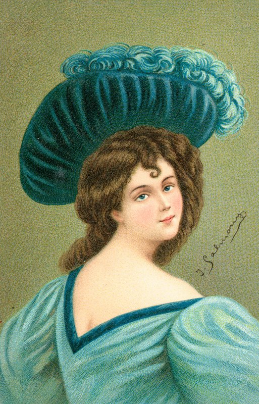 Une jeune femme bien habillée - English School