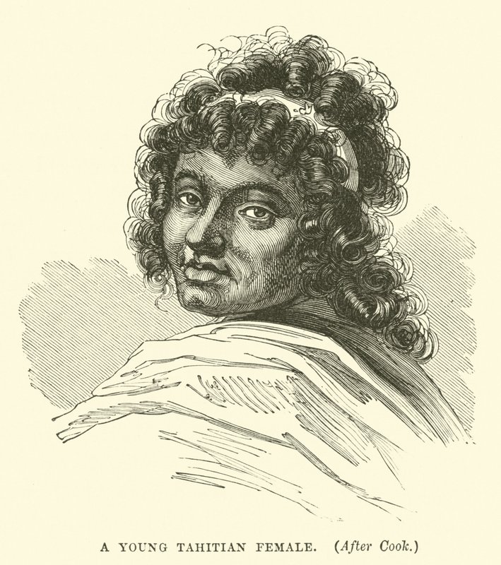 Une jeune femme tahitienne, d