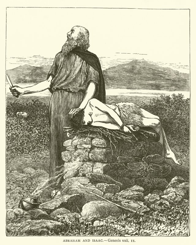 Abraham et Isaac, Genèse, xxii - English School