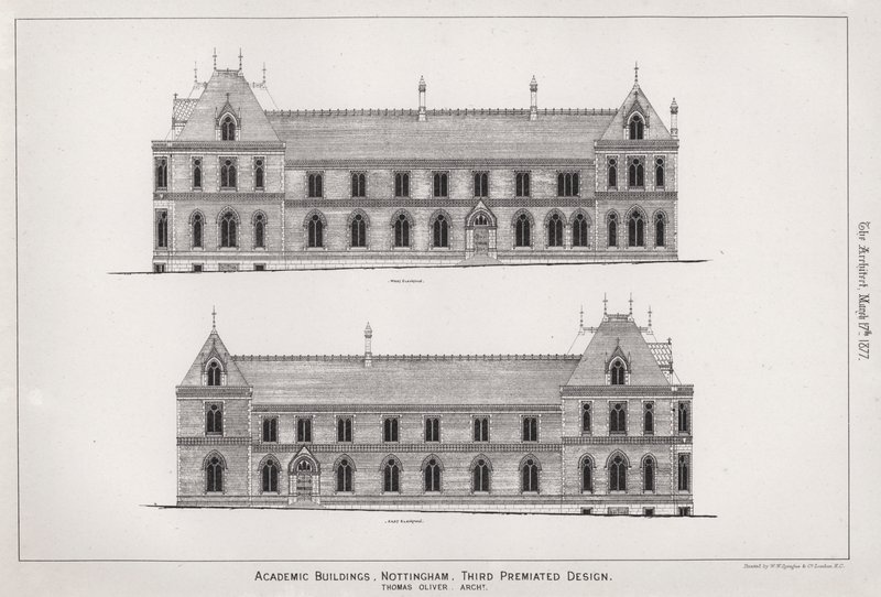Bâtiments académiques, Nottingham, troisième design primé - English School