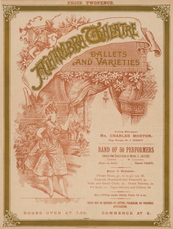 Annonce pour le Théâtre de l