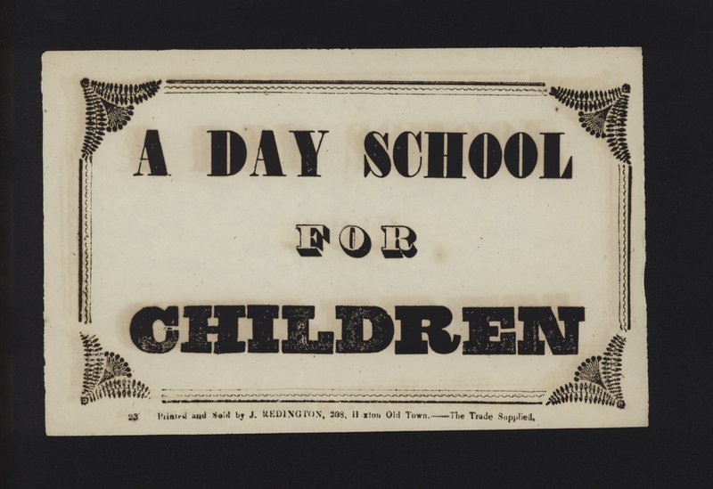 Annonce : Une école de jour pour enfants (type) - English School