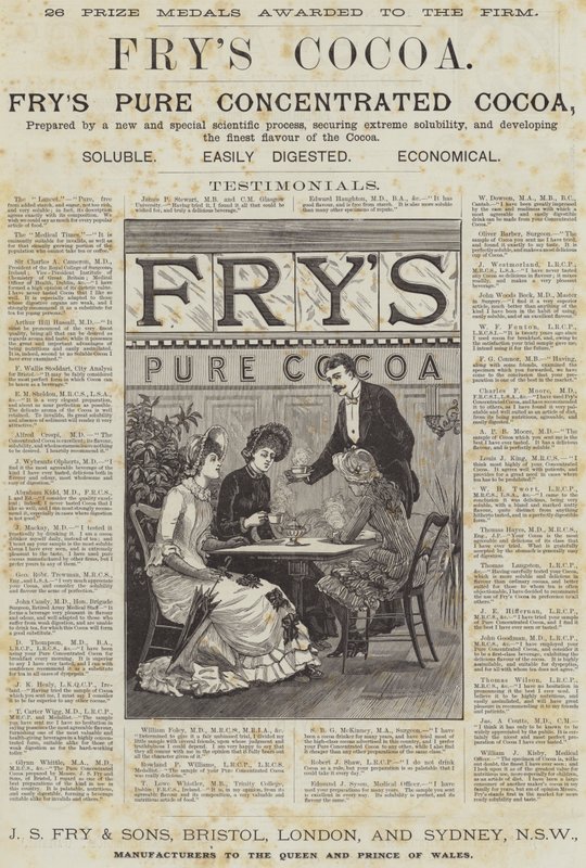 Publicité, cacao de Fry - English School