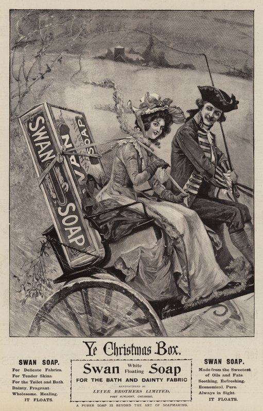 Publicité, Savon de cygne (gravure) - English School