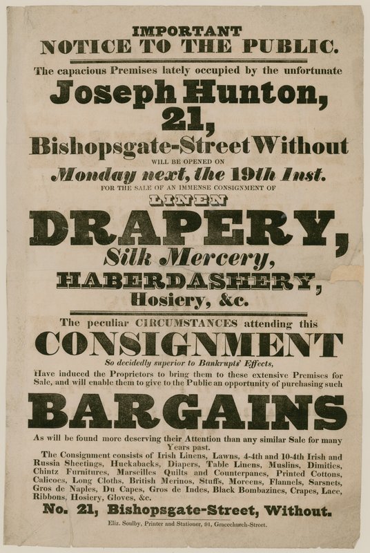 Publicité pour des bonnes affaires - English School