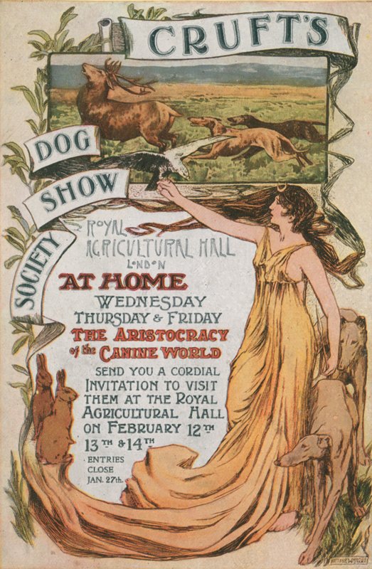 Publicité pour le Crufts Dog Show - English School