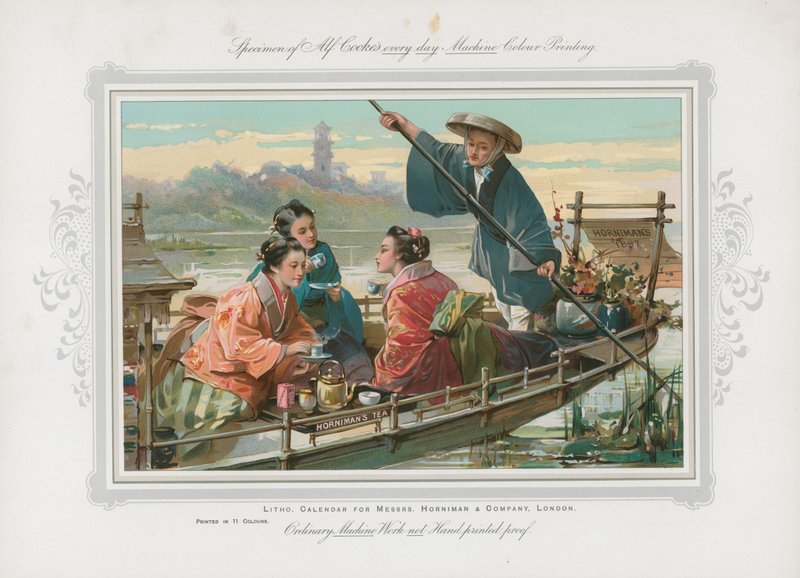 Publicité pour le thé Hornimans - English School