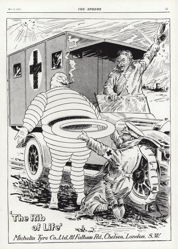 Publicité pour les pneus Michelin - English School