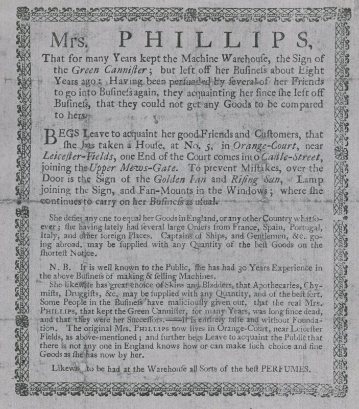 Publicité pour Mme Phillips - English School