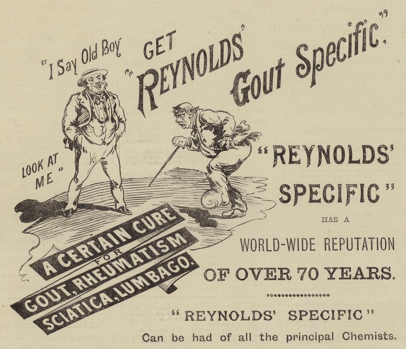 Publicité pour le Spécifique de Reynolds - English School