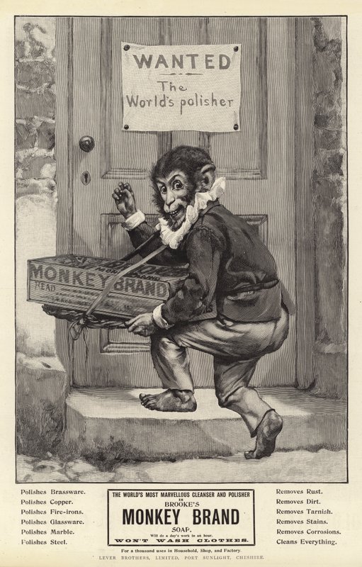 Publicité, savon de marque Brooke