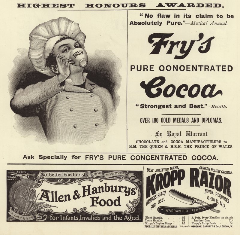 Publicité du numéro de Noël de The Graphic 1896 - English School