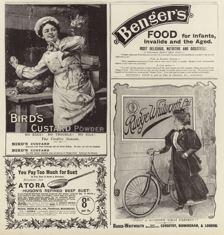 Publicité du numéro de Noël de The Graphic 1896 - English School