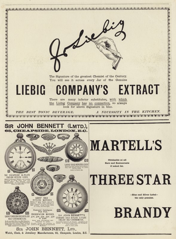 Publicité du numéro de Noël de The Graphic 1897 - English School
