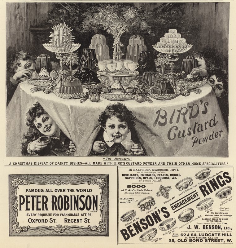 Publicité du numéro de Noël de The Graphic 1897 - English School