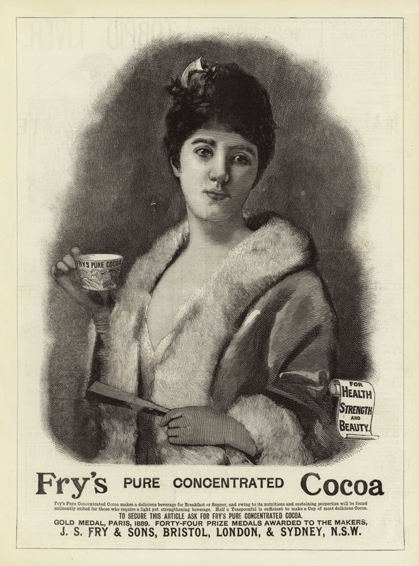 Publicité, cacao Fry - English School