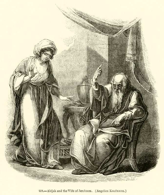 Ahijah et la femme de Jéroboam, Angelica Kaufmann - English School