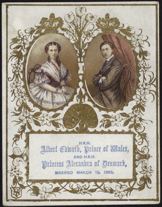 Albert Edward, Prince de Galles, et la Princesse Alexandra de Danemark - English School