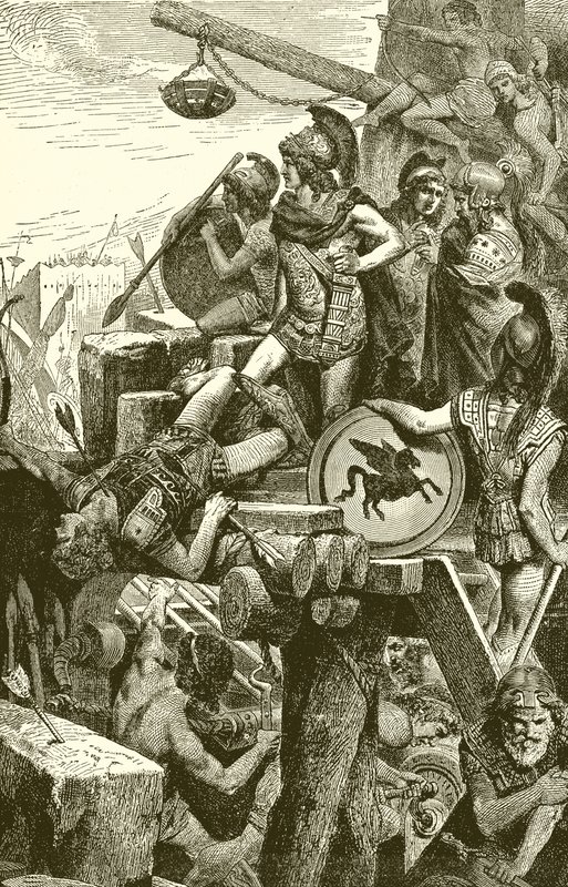 Alexandre le Grand au siège de Tyr - English School