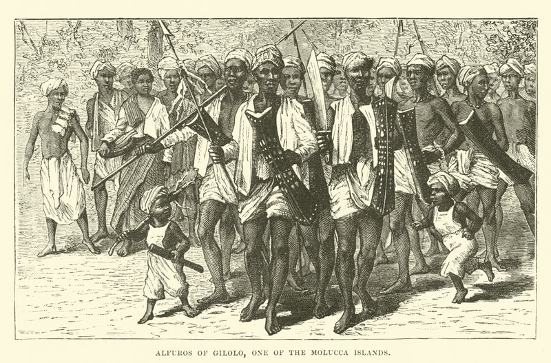 Alfuros de Gilolo, une des îles Moluques - English School