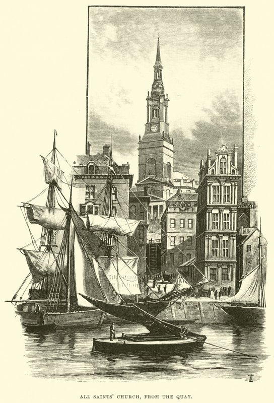 Église Tous les Saints, depuis le Quai - English School