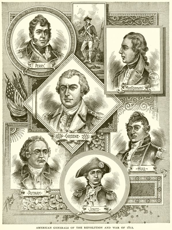 Généraux américains de la Révolution et de la guerre de 1812 - English School