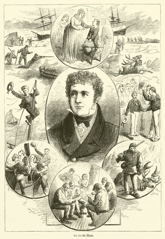 Un héros arctique (gravure) - English School