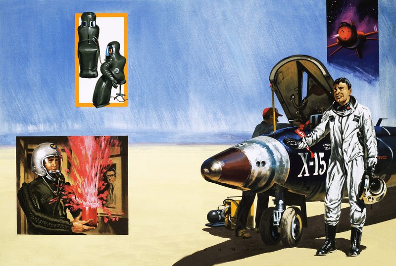 Un pilote de X-15 respire l
