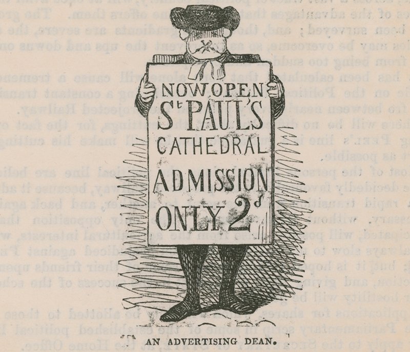 Un doyen publicitaire; caricature - English School