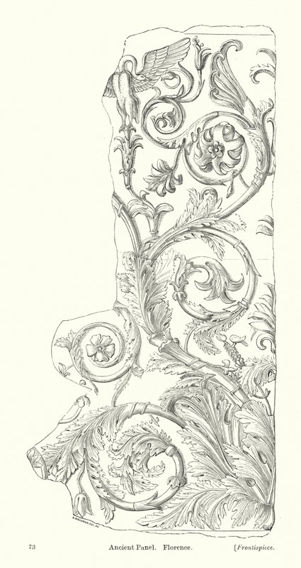 Panneau ancien, Florence (gravure) - English School