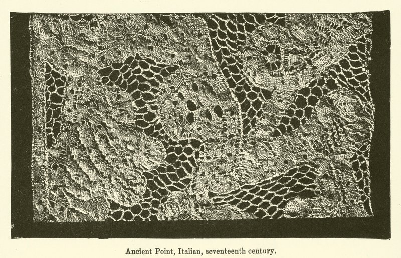 Point ancien, italien, dix-septième siècle - English School