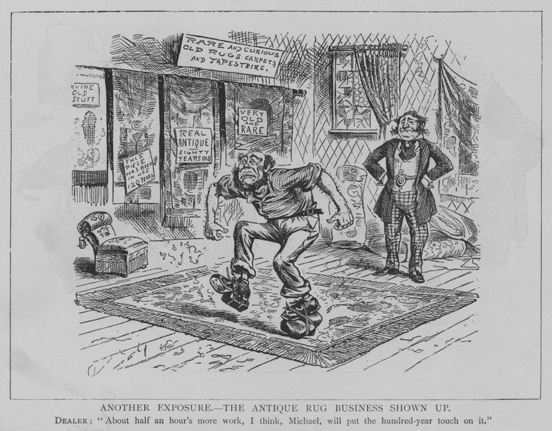 Une autre exposition, le commerce des tapis anciens dévoilé - English School