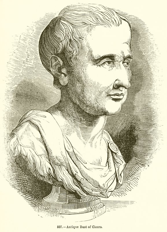 Buste antique de Cicéron - English School