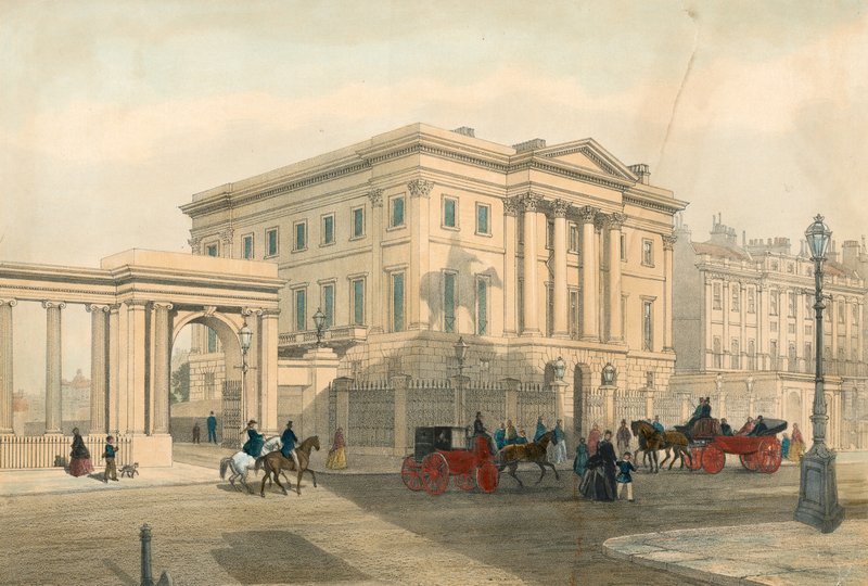 Apsley House et entrée de Hyde Park Corner, Piccadilly, Londres - English School