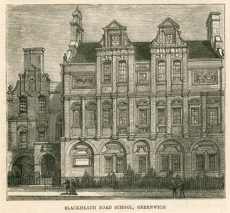 Architecture du London School Board : Blackheath Road School, Greenwich, Londres - English School
