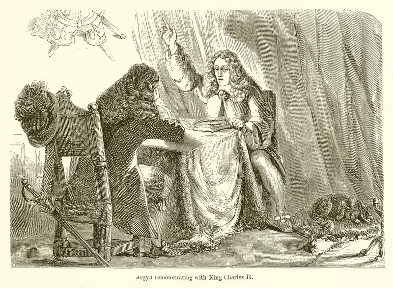 Argyll protestant auprès du Roi Charles II - English School