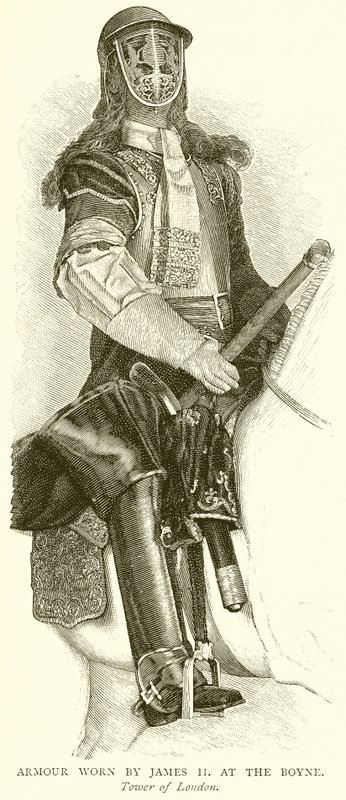 Armure portée par Jacques II à la Boyne - English School