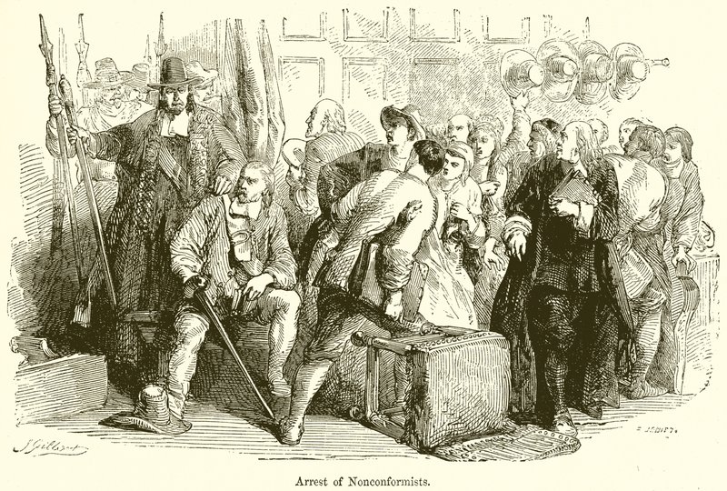 Arrestation des non-conformistes - English School