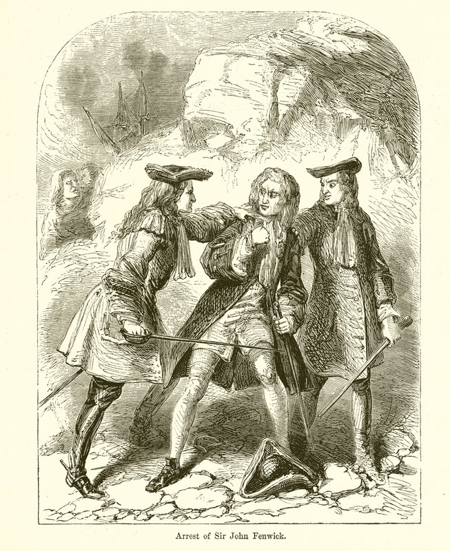 Arrestation de Sir John Fenwick - English School