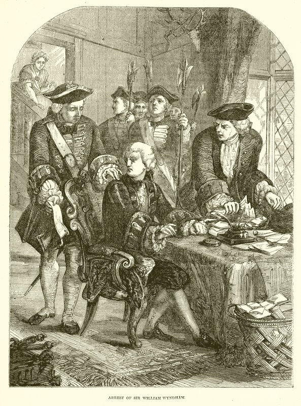 Arrestation de Sir William Wyndham - English School