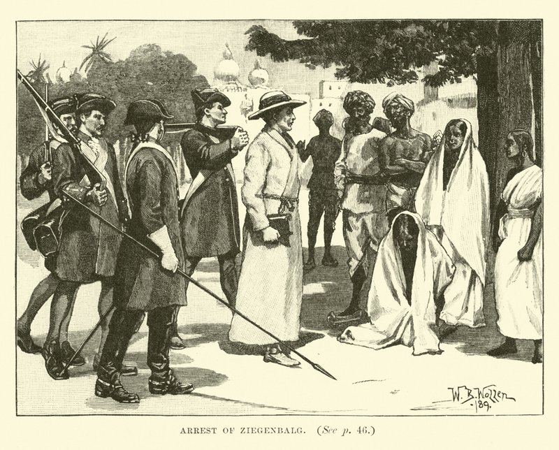 Arrestation de Ziegenbalg - English School