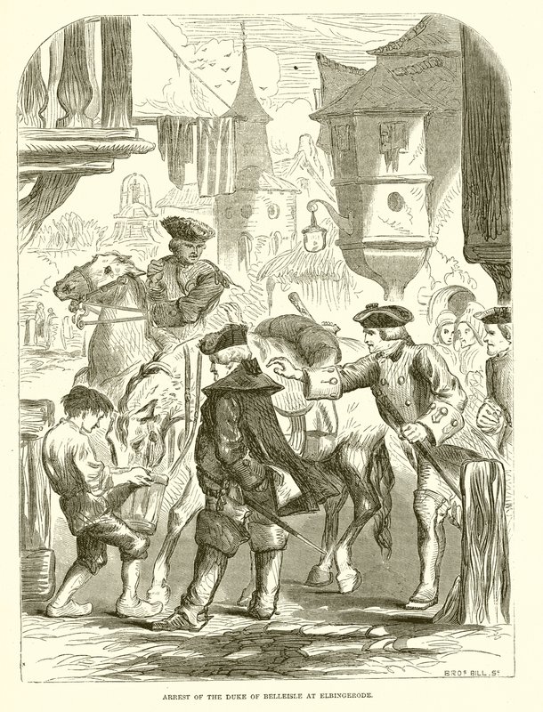 Arrestation du duc de Belle-Isle à Elbingerode - English School