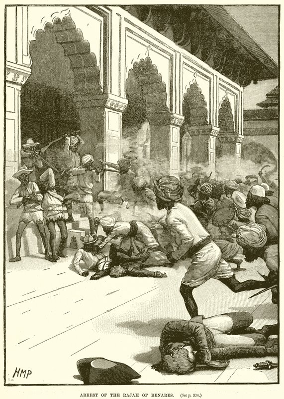 Arrestation du Rajah de Bénarès - English School