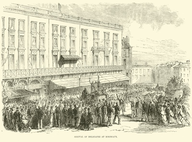 Arrivée des délégués à Bordeaux, décembre 1870 - English School